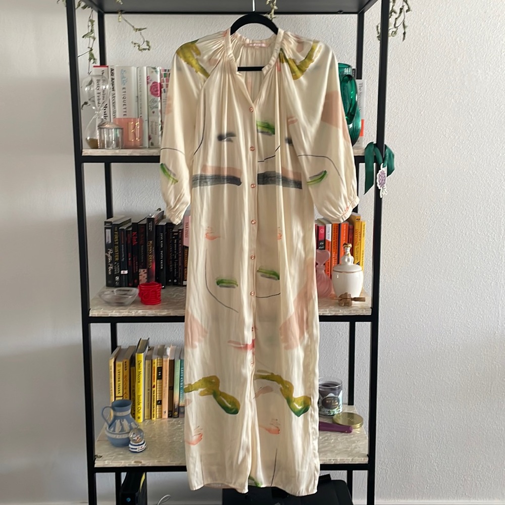 Cali Dreaming Long Buttoned Shift Dress